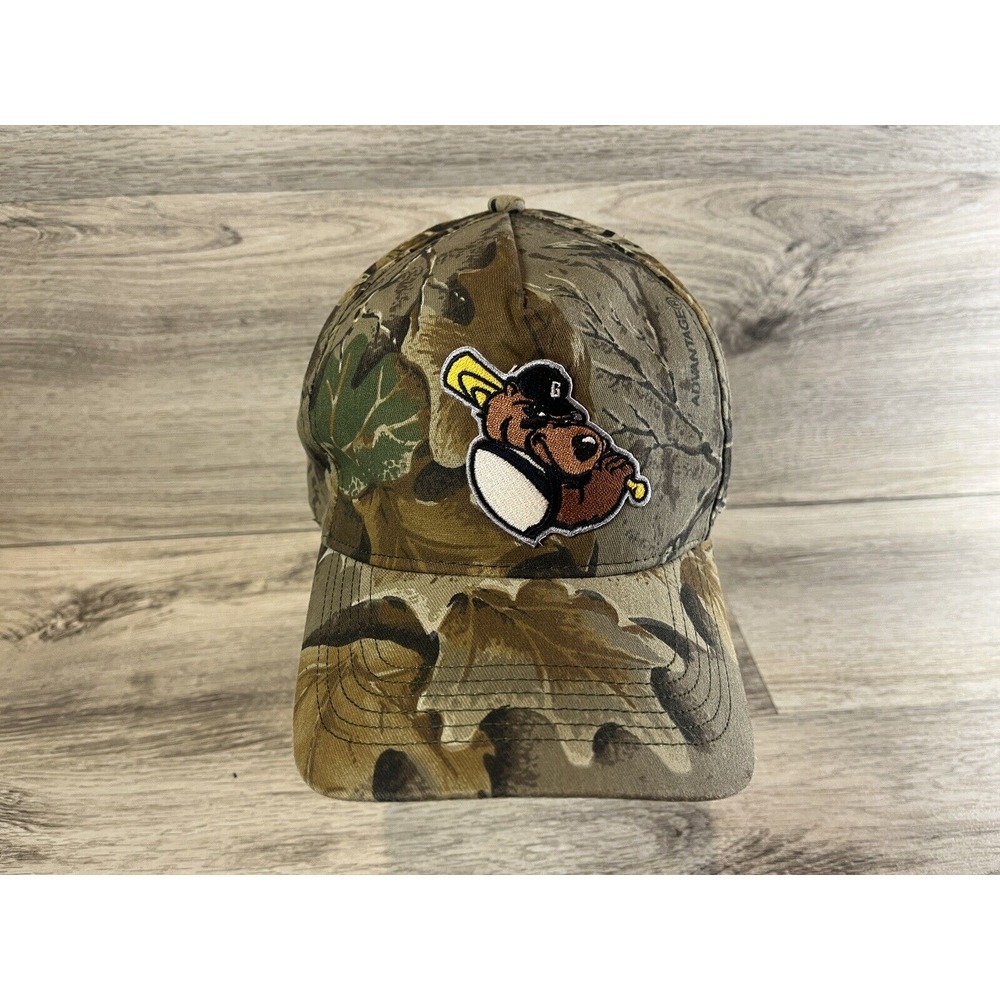 Gateway Grizzlies Camouflage Snapback Hat, Frontier League Baseball Cap